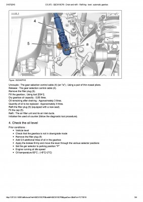 C5 (X7) - B2CI010CP0 - Drain and refill - Refilling - level _ automatic gearbox3.jpg