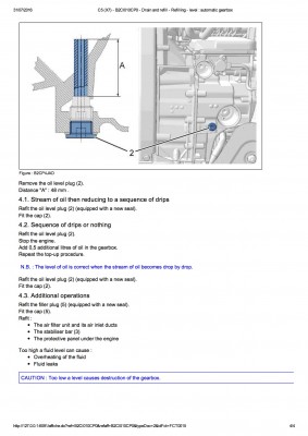 C5 (X7) - B2CI010CP0 - Drain and refill - Refilling - level _ automatic gearbox4.jpg