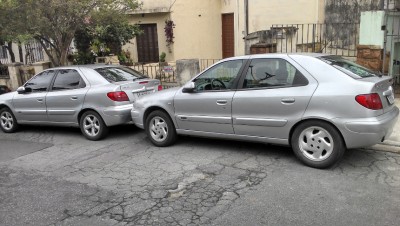 Do velho na frente e o meu com as rodas do Activa